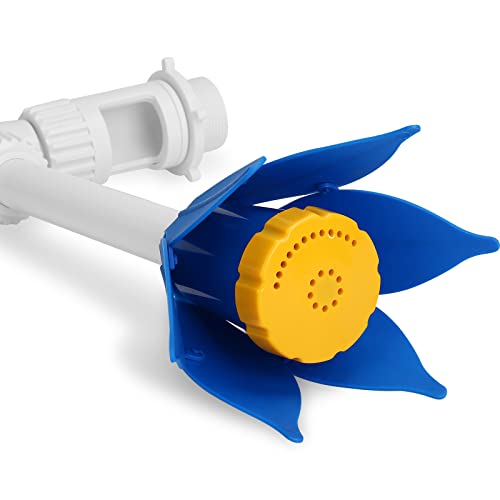 Ufanittel Waterfall Pool Fountain Fun Water Sprinkler, Swimming Pool Fountain Kits With Plastic Lotus Spray Head, Adjustable Wall Mounted Pool Spray Pond Fountain #TOP5