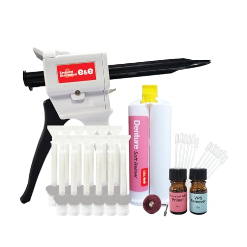 E&E Upper and Lower Denture Soft Reline Kit