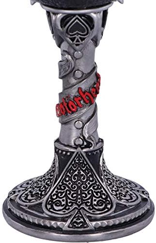 Nemesis Now Officially Licensed Motorhead Ace of Spades Warpig Snaggletooth Goblet, Stainless Steel, Silver, 1 Count (Pack of 1)