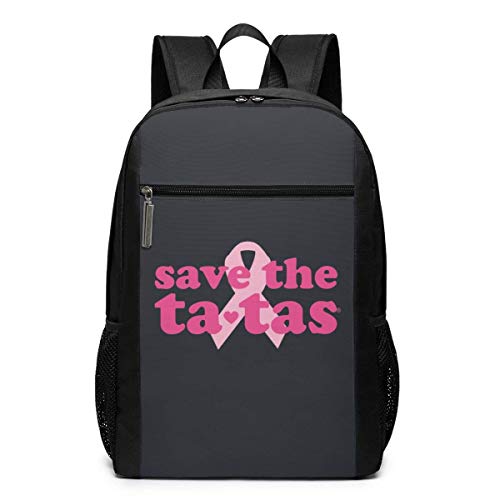 AOOEDM Save The Tatas Mochila Grande para portátil de 17 Pulgadas