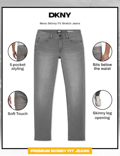 Image of DKNY Men's Skinny Jeans - Premium Soft Stretch Denim Pants | Skinny Fit Jeans for Men