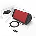 Oontz Upgraded Angle 3 Portable Bluetooth Speaker 5.0-10W Sound, 14-Hr Battery, 100ft Wireless Range, IPX5 Water-Resistant, Budget-Friendly Small Speaker for Travel, Party, Outdoor or Home (Red)
