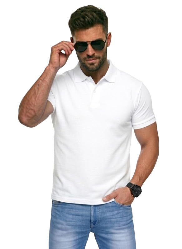 keoti Solid Polycotton Half-Sleeve Polo T-Shirt for Men||Boys-picture-20