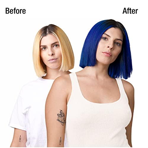 No Fade Fresh Duo Shampoo And Conditioner Set - Color Depositing Hair Color With Bond Rebuilder - Vegan, Cruelty Free (Blue Blast) #TOP1
