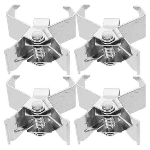 Gogogmee 4 Piezas portador de lienzo húmedo de metal soporte de lienzo húmedo suministros de acuarela clip de pintura Soporte de marco de acero inoxidable Silver