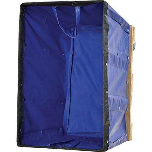 Carretilla azul con 4 ruedas de 34 x 22 x 30.5 pulgadas miniatura 5