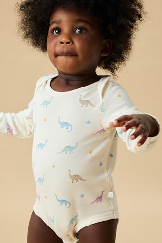 MORI Baby Supreme Comfort Long Sleeve Bodysuit for Boys and Girls - Unisex Romper with Envelope Neck and Nickel Free Popper2