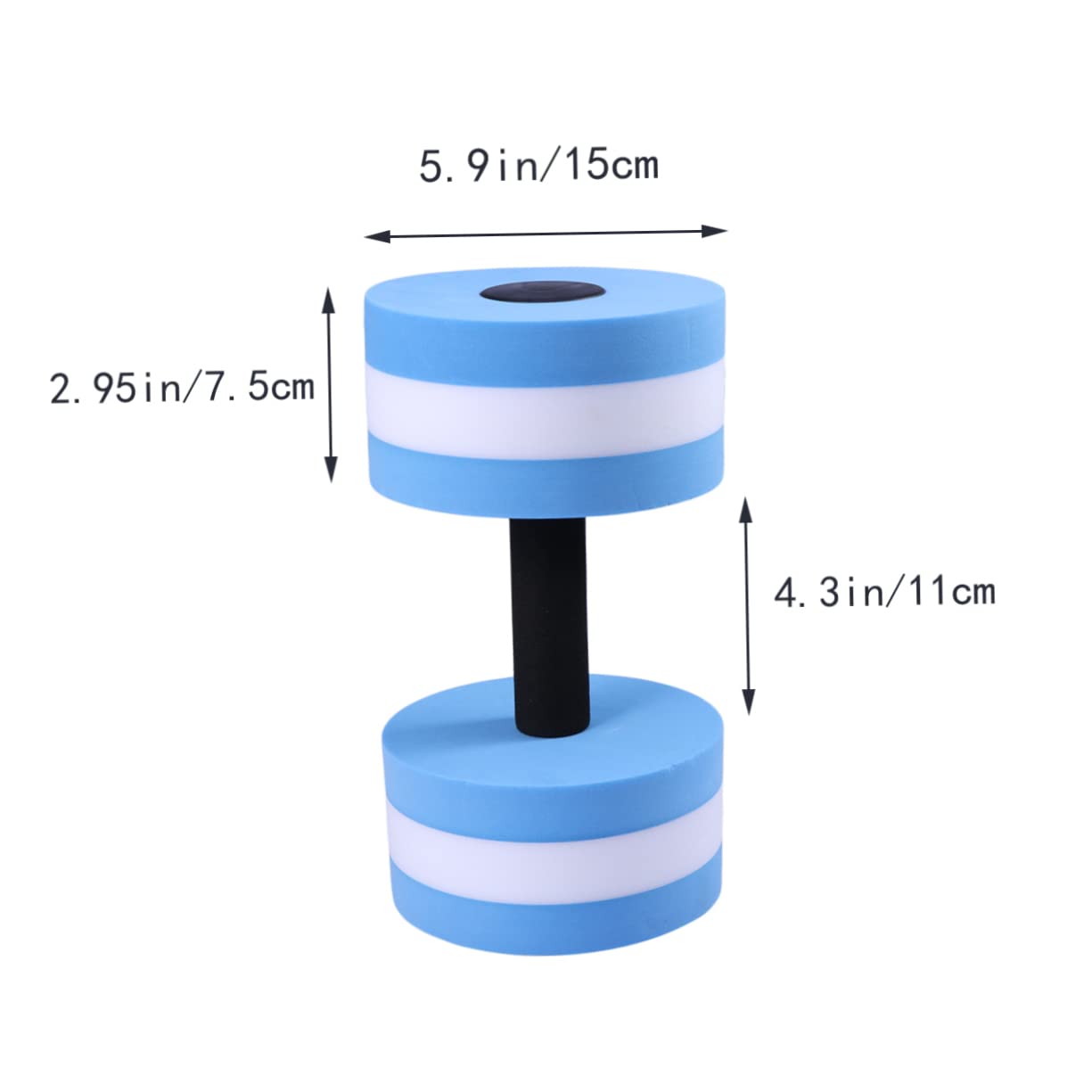 Holibanna 1Pc Water Dumbbells for Pool Eva Aquatic Exercise Barbell for Water Aerobics Purple Single Lightweight Fun Accessory for Pool Workouts Resistance Training