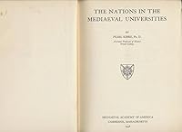 The Nations in the Mediaeval Universities B0007DE5PG Book Cover