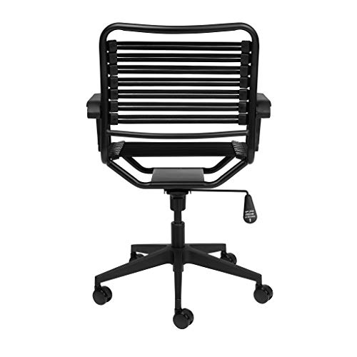 Laura Davidson Furniture Bungee Office Task Chair, With Flat Elastic Bungie Straps, Adjustable Height (Black) #TOP3