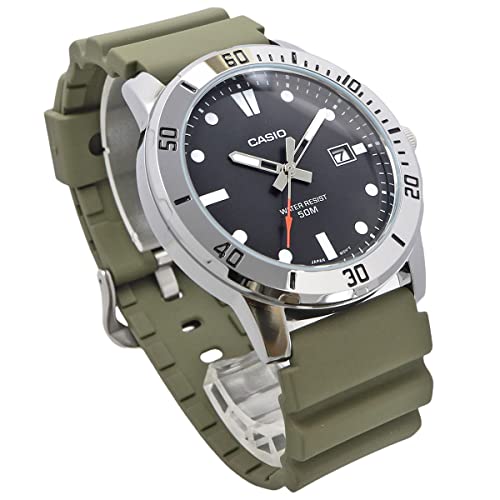 [カシオ] CASIO スタンダード アナログ クオーツ メンズ 腕時計 MTP-VD01-3EV ミリタリー オリーブ 海外モデル [並行輸入品] 商品画像5