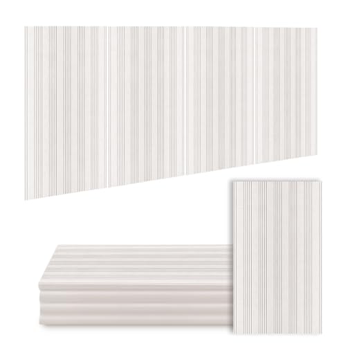 10 Stücke Akustikpaneele Selbstklebend, 47,2 X23.6 X0,4 cm Paneele Wand Selbstklebend Wandpaneele für Tonstudio, Büro, Studio Und Wanddekoration, Weiß
