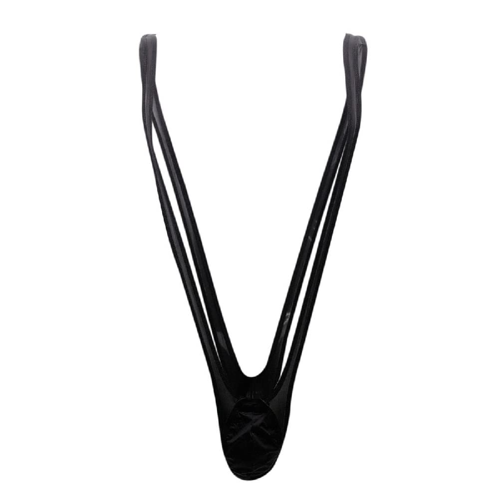 Muquam Men's Brief Spandex Thong (07186) (S, Black)