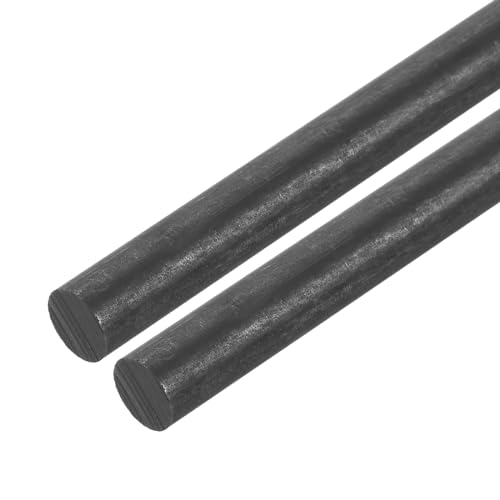 QUARKZMAN Graphitstab, Graphitrührstab Zylinderstab Kohlestab 305x12mm Schwarz für Elektrode, Schmelzen, Gießen, Schmelztiegel, Packung mit 2 Stück