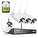 Price comparison product image SANNCE Wireless CCTV Camera System, 8CH 5MP NVR, 4X 3.0MP Outdoor Security IP Cameras with P2P, One-Way Audio, Dual WiFi System, Human AI Motion Detection, 1TB Hard Disk, Work with Alexa