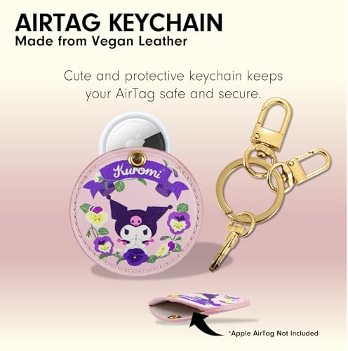 Image of Sonix x Sanrio Keychain Case Compatible with Apple AirTag | Protective Cover Keychain | Hello Kitty & Friends - Floral Kuromi