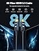 8K 4K 120HZ 50 FT HDMI Cable Fiber Optic, Highwings in-Wall CL3 Rated Long HDMI 2.1 48Gbps Ultra High Speed [8K@60Hz] Dynamic HDR/eARC/HDCP 2.2&2.3/3D, Compatible for PS5 PS4 Desktop GPUs 30&40 Series