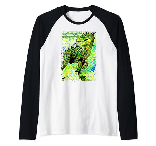 T-shirt Indominus Rex Jurassic World à manches raglan contrastées
