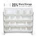 Humble Crew Supersized Toy Storage Organizer with 16 Removable Bins, White/White – Large Toy Storage for Toddlers Ideal for Kids' Rooms, Playrooms, and Nurseries - Modern Toy Bins for Kids