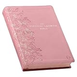 The Spiritual Growth Bible, Study Bible, NLT New Living Translation Holy Bible, Faux Leather Pink