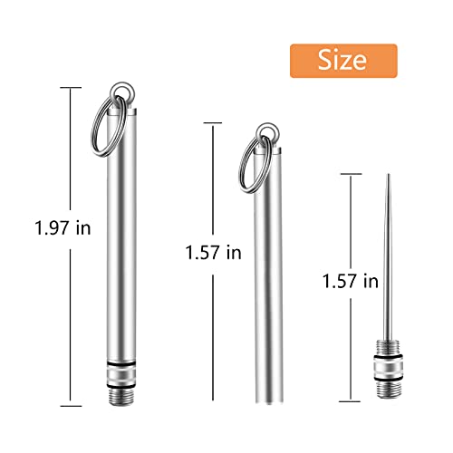 portable mini titanium toothpicks holder 2 pieces stainless steel metal toothpicks reusable toothpick for home outdoor