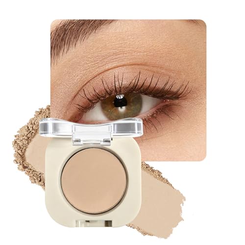 BestLand Nude Whisper Single Eyeshadow for Mature Skin – Soft Matte Nude Beige, Silky Smooth...