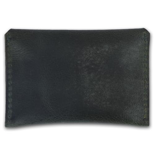 CestAntiQ Leather Business Card Holder Slim Card Wallet, Green by CestAntiQ - Image 7