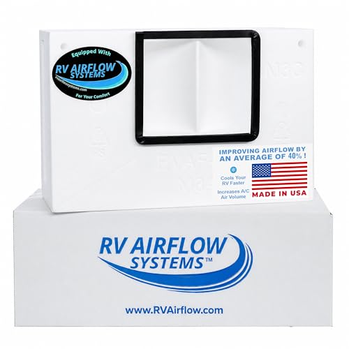 RV Airflow Systems Kit – Coleman Mach 3,10,15, Q Air Conditioning Unit Vent Accessory Replacement w/AC Diverter, Duct Adapter & More – Durable, Fast Cooling Expanded Polystyrene RV AC Unit Accessory