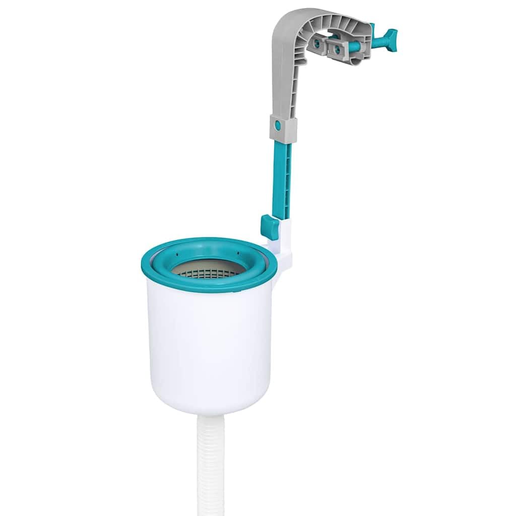 Bestway Flowclear 58233 écumeur Skimmer de Surface Piscine Hors Sol en Plastique résistant à la Corrosion, Panier Filtre réglable pour Filtration Automatique Nettoyage Feuilles débris Eau