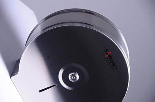 Shimao Stainless Steel 9" Jumbo Toilet Paper Dispenser, Single Fold, Satin Brush, Surface Mounted