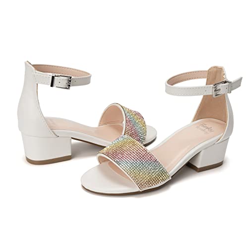 Image of FUNKYMONKEY Girls Low Heels Sandals Open Toes with Ankle Strap