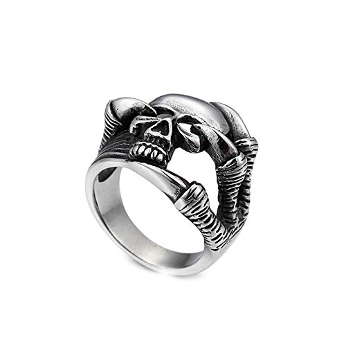 Alliance homme acier inoxydable dorée et zirconium bague rétro chic