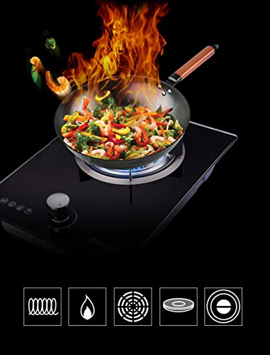 Wok de hierro con mango de madera 12.6 pulg miniatura 3