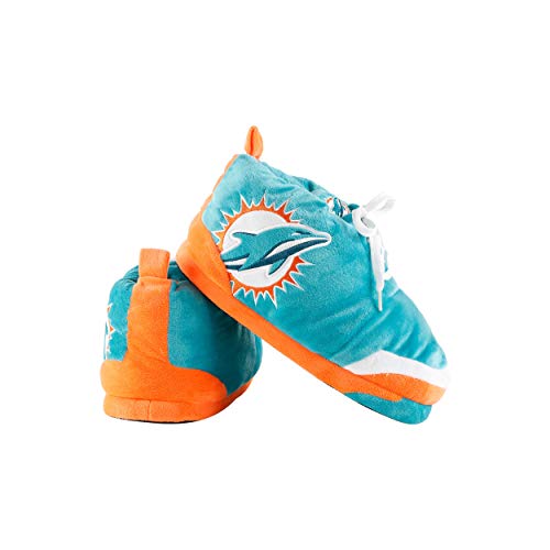Image of FOCO Mens NFL Team Logo Plush Oversized Sneaker Slippers