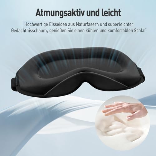 Umisleep Schlafmaske für Seitenschläfer, 100% lichtblockierend – Ansicht 4