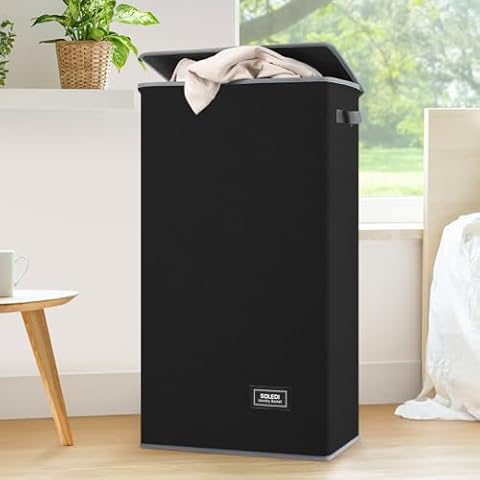 SOLEDI 100L Laundry Hamper with Lid Cover