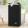 SOLEDI Laundry Baskets with Lid 100L Large Laundry Bin, Washing Baskets for Laundry with Removable Bag – Foldable Dirty Clothes Laundry Baskets for Bedrooms (Black)
