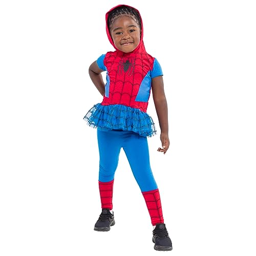 Image of Marvel Girls' Cosplay Hooded Tee and Leggings Set Toddler to Big Kid