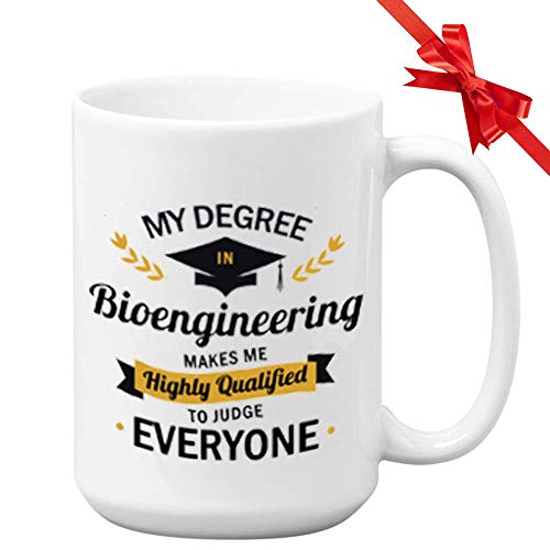 College Coffee Mug 15 Oz - My Degree In Bioengineering Make Me Highly