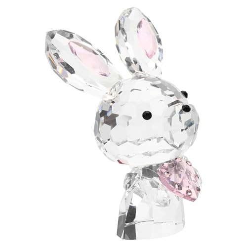 Figurine de lapin en cristal ornement unique décoration maison