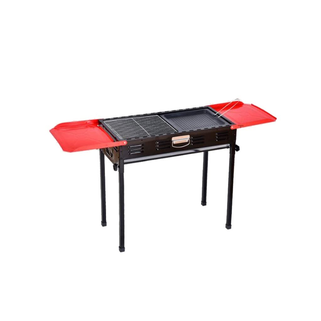 Barbecue au charbon de 65cm grand format pour réceptions et repas de groupe en extérieur