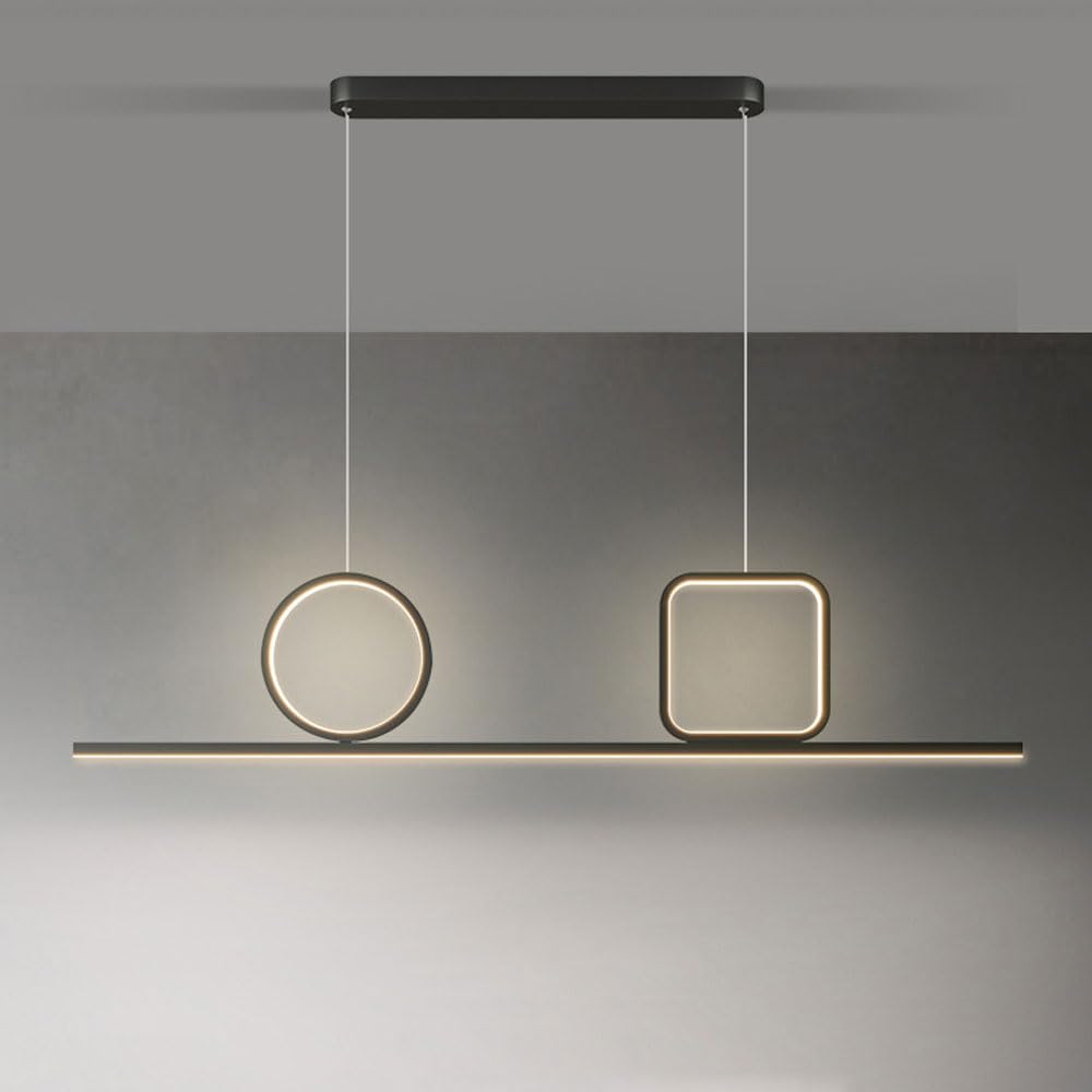 Lampe suspendue réglable en hauteur pour corriger les ombres de cuisine
