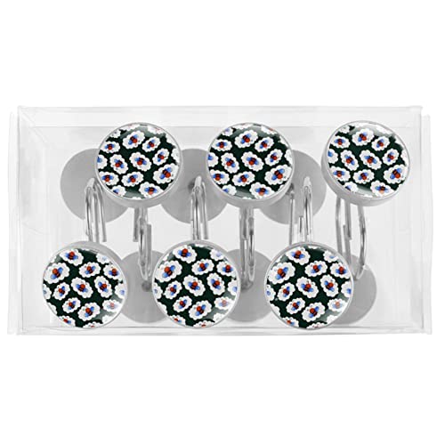 Crochets rideau de douche en acier inoxydable incassables verts - 6
