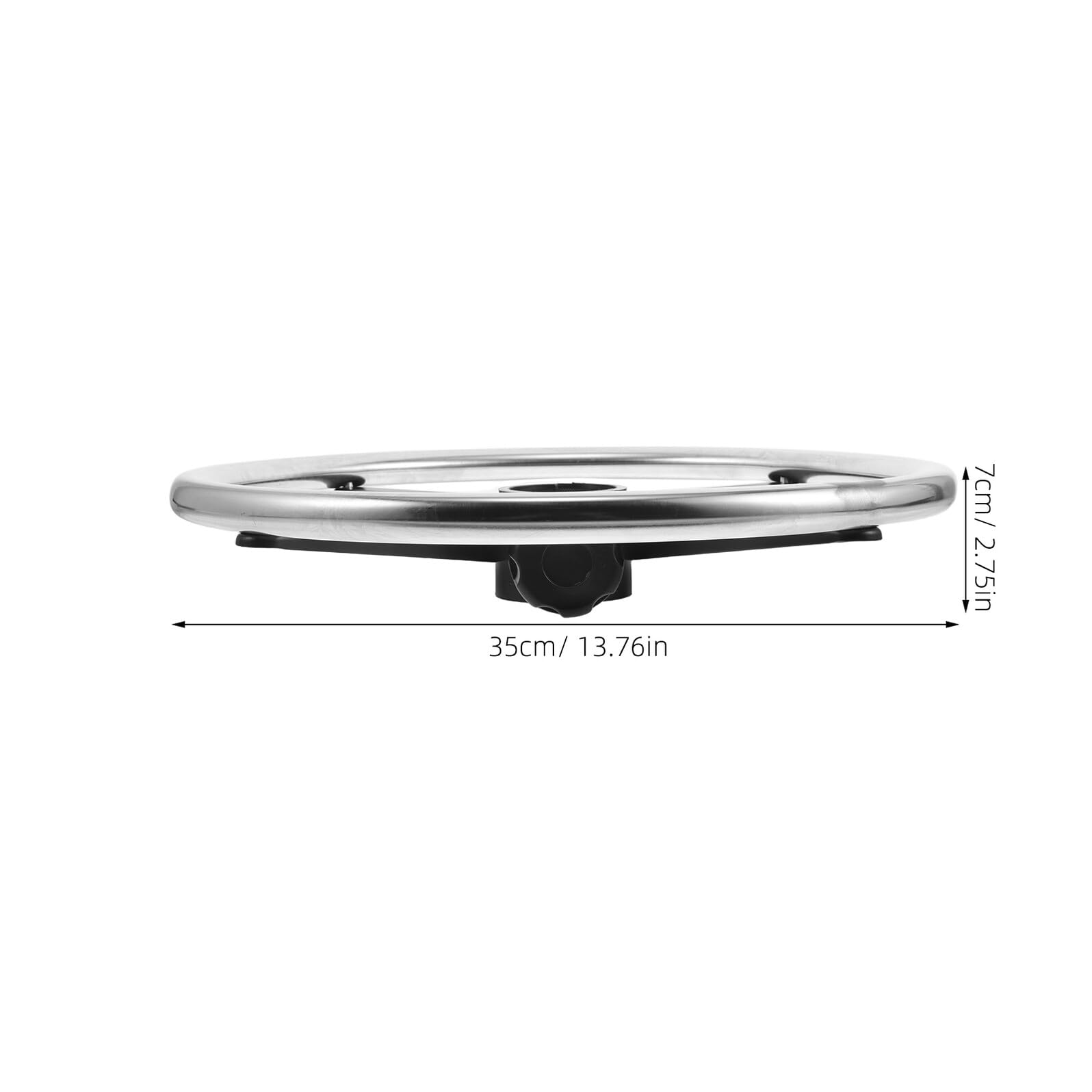Angoily Reposapiés para Silla de Sujeción de Hierro y Nylon, Accesorio Resistente y Elegante Que Alivia la Fatiga de Piernas, Adecuado para Salón y Oficina Color Plata