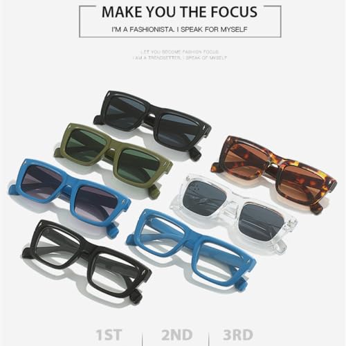 Lunettes de soleil carrées design géométrique et finitions rivets - 3