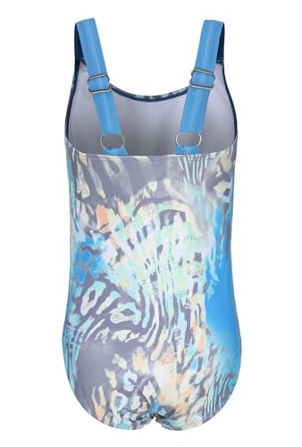 Image of Girls One Piece Swimsuits Tie Dye Bathing Suit for Girls Hawaiian Swimwear 3-16 Years