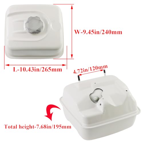 Fuel Tank Compatible with Honda GX240 GX270 GX340 GX390 11HP 13HP Engine OEM Fuel Gas Tanks Replaces for 17510-Z5T-000ZB 17510-Z5T-000ZA by WOTIAN - Image 2