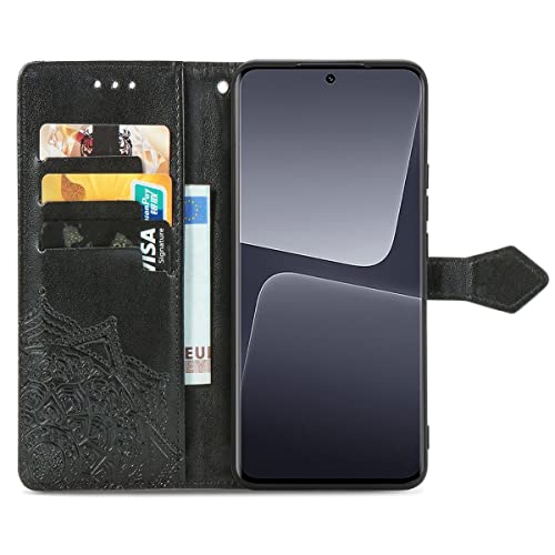 Coque Xiaomi 13 Pro en cuir synthétique premium et finitions soignées noir - 3