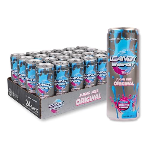 I.CANDY Sugar Free Energy Drink 24 Pack 12 oz Cans,