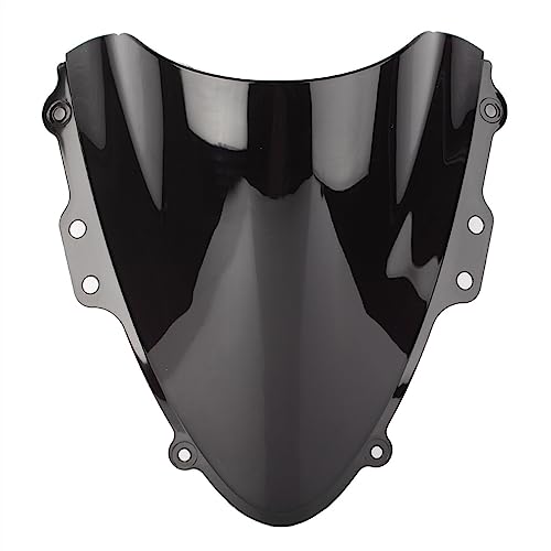 AVNVNCNO Parabrezza Naked per Suzuki per GSXR600 per GSXR750 per GSXR 600 per GSXR 750 K4 2004 2005 Parabrezza Parabrezza Doppia Bolla Frangivento Moto(Nero)